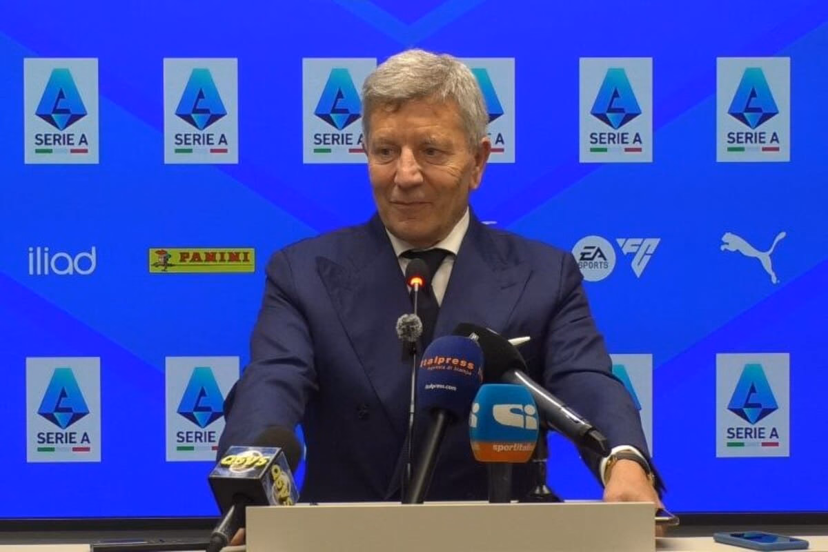 Ezio Maria Simonelli, presidente della Serie A, parla di Milan-Como a Perth